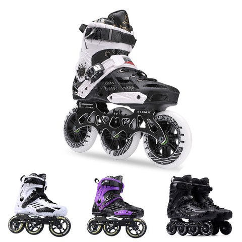 Japy Inline Skates Professional Adult Roller Skating Shoes 72-76-80mm Or 3*110mm Slalom Speed Patines Free Skating Racing Skates ► Photo 1/6