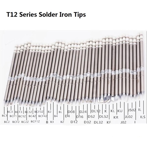 T12 Series Solder Iron Tips T12-BC1 T12-BC2 T12-D52 T12-B for Hakko Soldering Rework Station FX-951 FX-952 Welding Tips Stings ► Photo 1/6