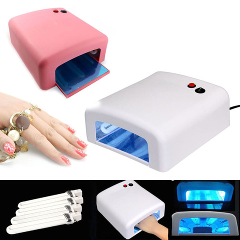 2017 New Pro Nail Polish Dryer Lamp 36W LED UV Gel Acrylic Curing Light Spa Kit With 4 Tubes WH998 ► Photo 1/6
