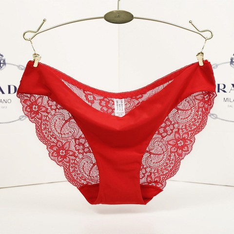 Women's Invisible Underwear Spandex Crotch intimate Briefs Sexy