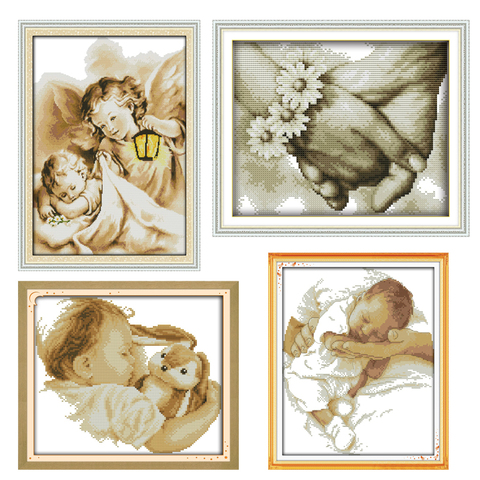 Needlework DIY 14CT 11CT DMC Cross stitch Sets For Embroidery kits Portrait Patterns Counted Cross-Stitching Home Decoration ► Photo 1/6