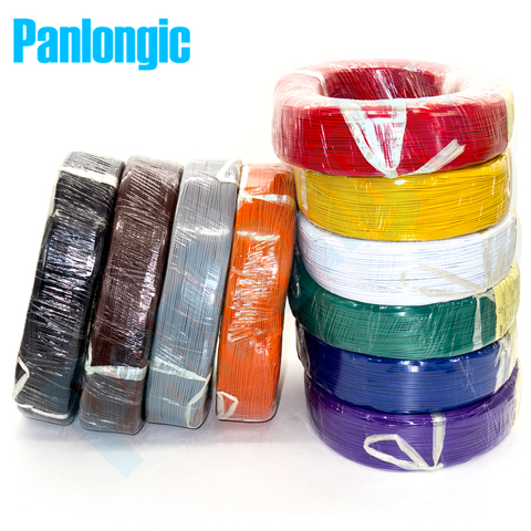 Panlongic 10 Colors 5 Meters UL1007 Wire 24awg 1.4mm PVC Electronic Cable UL Certification ► Photo 1/6