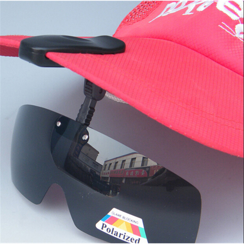 New Arrival Polarized Hat Visors Sport Clips Cap Clip-on Sunglasses For Fishing Biking Hiking Golf Eyewear Free Shipping A1 ► Photo 1/6