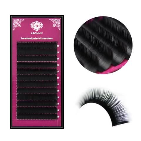 Abonnie All Size B/C/D/J curl Classical Individual Eyelash Extension Mink Lashes Tray Russian Volume Matte Eyelashes ► Photo 1/6