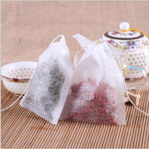 100Pcs/Lot Teabags 5.5 x 7CM Empty Scented Tea Bags With String Heal Seal Filter Paper for Herb Loose Tea Bolsas de te ► Photo 1/6