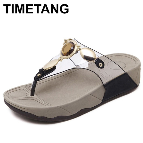 TIMETANG Woman slippers 2022 Summer Women Fashion Sandals Female Flip Flops Thin Heels Shoes Casual comfortable slippers ► Photo 1/6