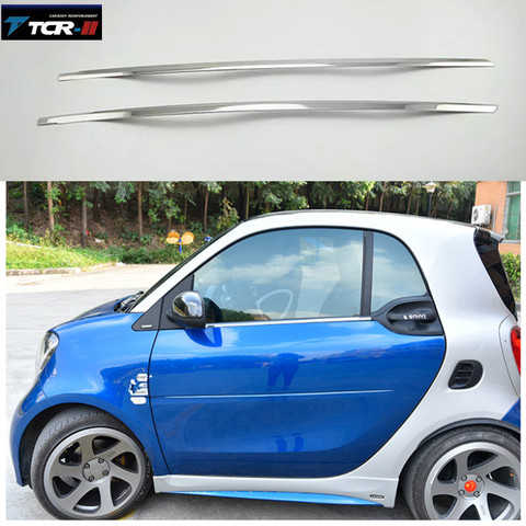 2015-2016 FOR Benz Smart Fortwo Window Trim Fortwo Window Bright Trim Modification of Smart Stainless Steel Car styling ► Photo 1/6