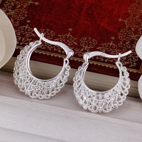 charm Women engagement jewelry noble beautiful fashion Silver color party Earring Jewelry free shipping factory price E329 ► Photo 1/4