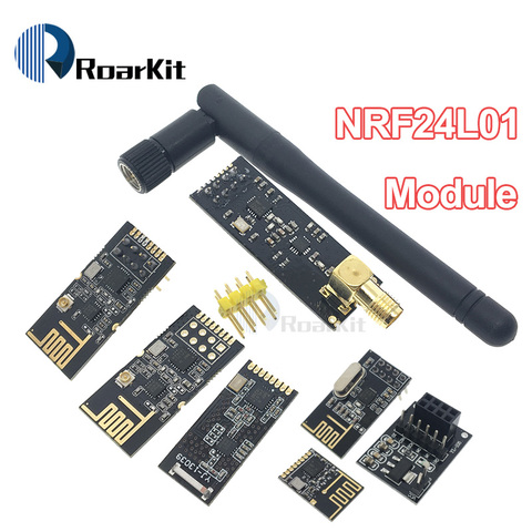 GT-24 NRF24L01+PA+LNA (With Antenna) Socket Adapter Plate Board 2.4G Wireless Data Transmission Module 1100-Meters Long-Distance ► Photo 1/6