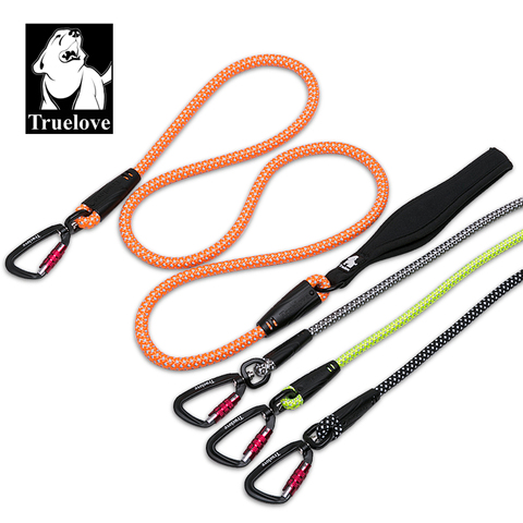 TrueLove Dog Pet Leash Nylon with Reflective Aluminum -Alloy Hook Stainless Steel D-ring Neoprene Handle walking hiking TLL2571 ► Photo 1/6