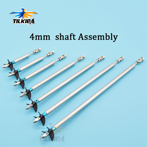 Rc Boat 4mm Boat Shaft Stainless steel Drive Shaft +Three Blades