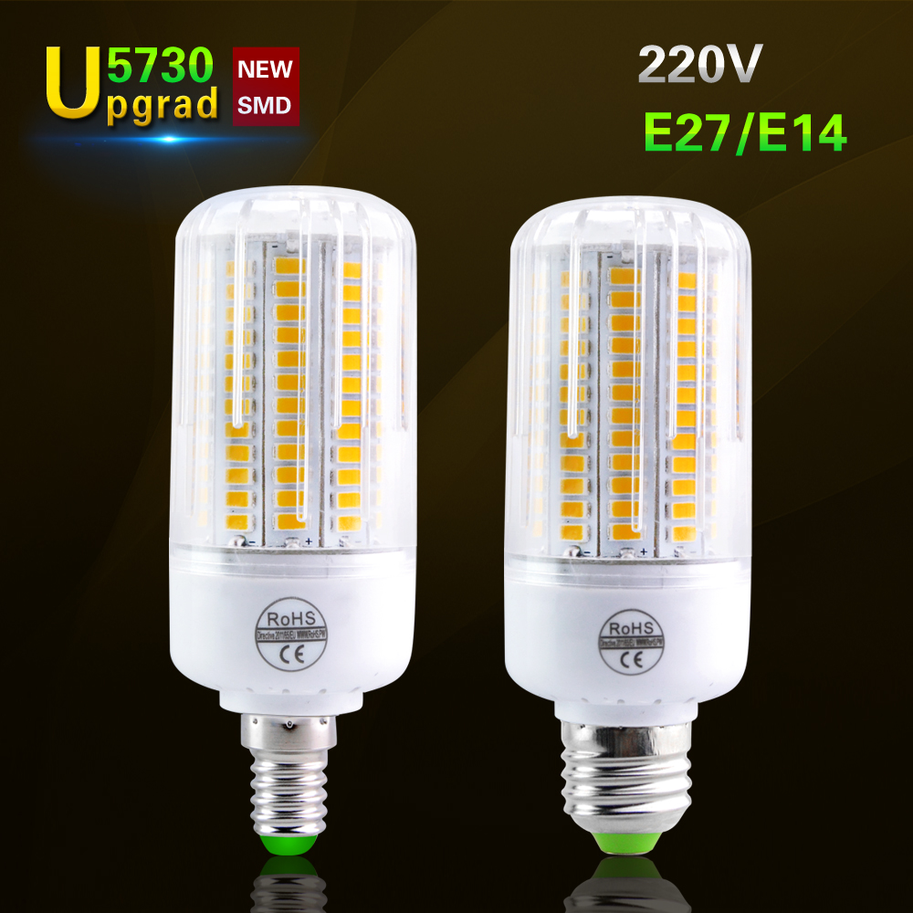 LED Corn Light Bulbs E27 E14 E12 5730 SMD Lamps Replace Incandescent 20W 160W 