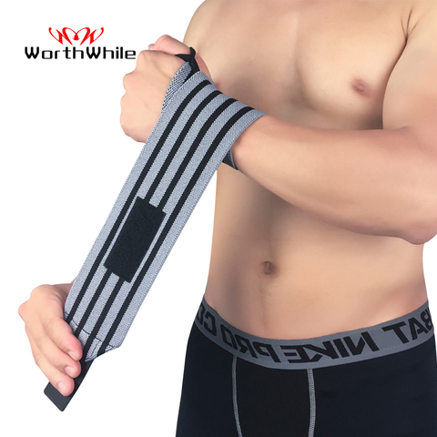 WorthWhile 1 Piece Weightlifting Wristband Wrist Wraps Bandages Brace Powerlifting Gym Fitness Straps Support Sports Equipment ► Photo 1/6
