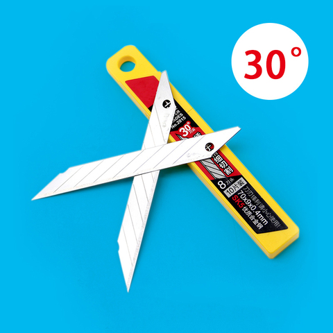 10 Pcs/Box Deli Art Blade 30 Degrees Blade Trimmer Sculpture Blade Utility Knife General ► Photo 1/6