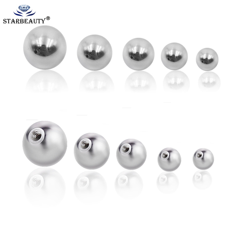 5pcs 2 3 4 5 6 8mm Stainless Steel Screw Piercing Ball Body Jewelry Piercing Parts 14/16G Lip Eyebrow Tongue Belly Navel Ring ► Photo 1/4