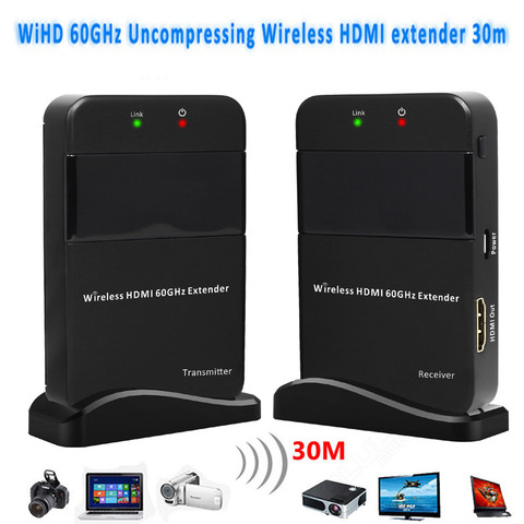 60GHz Wireless HDMI Transmitter 4K 1080P HDMI Wireless Video Transmission Extender 100ft Wireless HDMI Transmitter Receiver Kit ► Photo 1/6