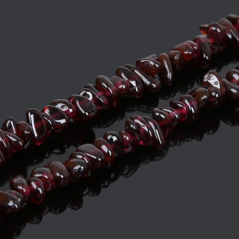 Hot Arrival 5-6mm Natural Stone Beads Dark Red Garnet  Irregular Grain For DIY Bracelets & Necklaces Jewelry Making ► Photo 1/6