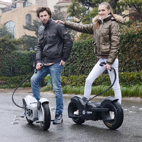 Engine Speed 9500R/min Rear Disc Brake Self-balancing Skateboard Two stroke 49CC 1000W/36V Off-road Two-wheel Electric Scooter ► Photo 1/6