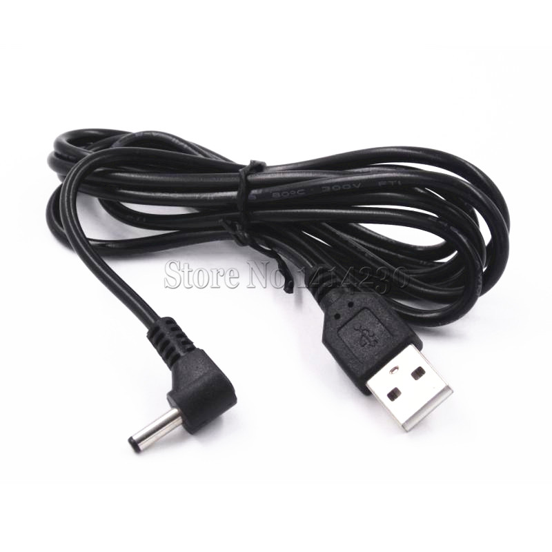 USB to 3.5mm x 1.35mm Barrel Connector 5V DC Power Cable Cord Jack Male US 