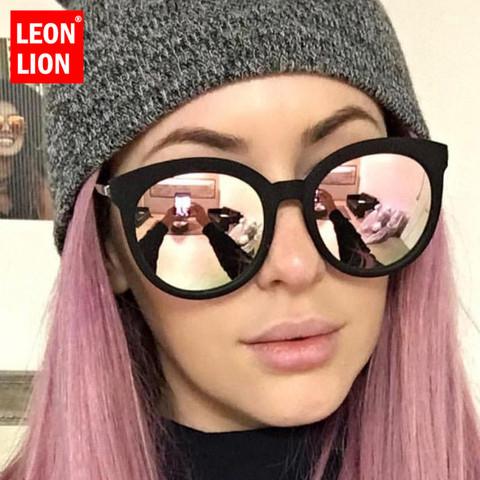 LeonLion 2022 Vintage Luxury Women Sunglasses Candy Color Lens Eyeglasses Classic Retro Outdoor Oculos De Sol Feminino UV400 ► Photo 1/6