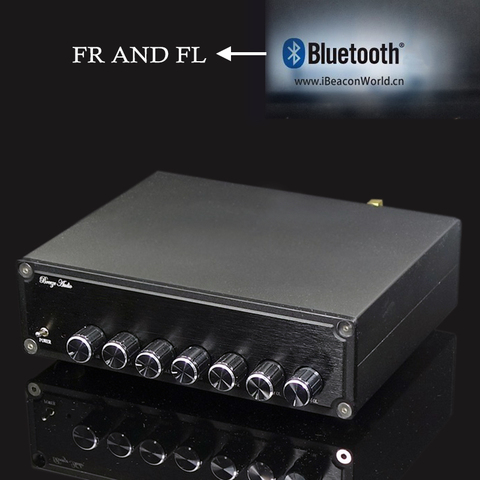 Hifi Power Home Theater Bluetooth Amplifier 4pcs TPA3116 5.1 Surround Sound 6 Channel SW 100W+50W*5 AMP Tone Adjust ► Photo 1/6