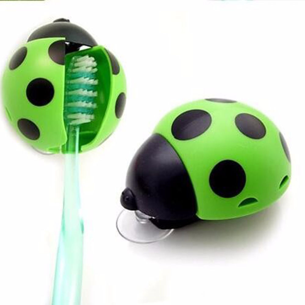 Super Cute Cartoon Snail Toothbrush Toothpaste Holder Wall Mounted Suction Cup 