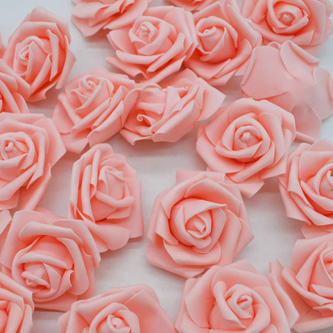 10/20pcs 6cm PE Foam Rose Flowers Artificial Flowers For Home Wedding Deco Bride Bouquet Scrapbooking DIY Birthday Gift Supplies ► Photo 1/6