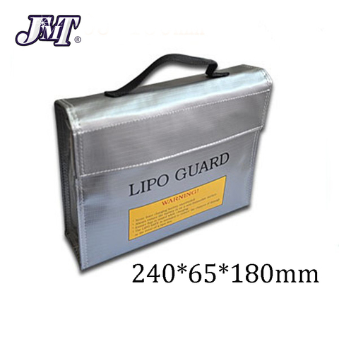 JMT High Quality Fireproof Explosionproof RC LiPo Battery Safety Bag Safe Guard Charge Sack 240*65*180MM ► Photo 1/1