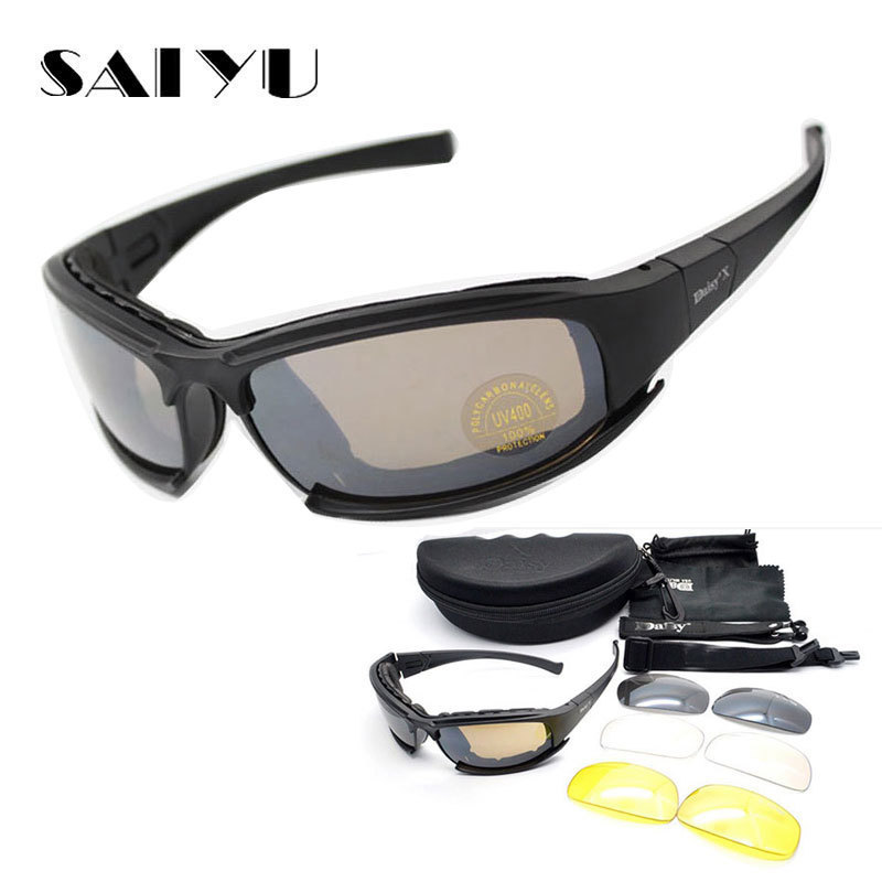 Sunglasses Tactical Glasses Shooting Airsoft Goggles Motorcycle Cycling Glasses 