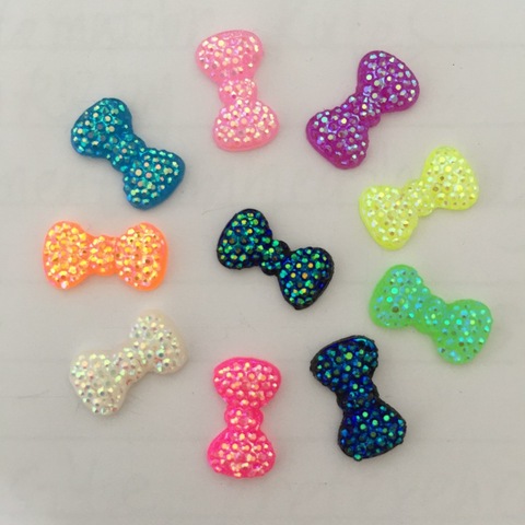 HOT 50pcs Resin BOW FlatBack Appliques Wedding decoration craft DIY C25 ► Photo 1/6