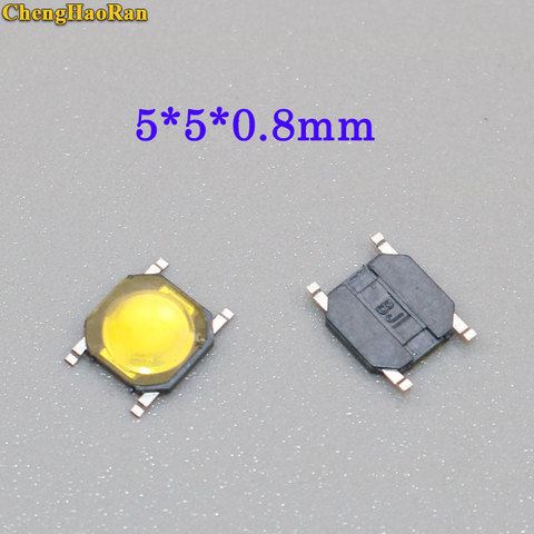ChengHaoRan 5-50PCS 5*5*0.8mm for phone screen push button waterproof Tactile Switch Momentary tact SMD super tiny low profile ► Photo 1/2