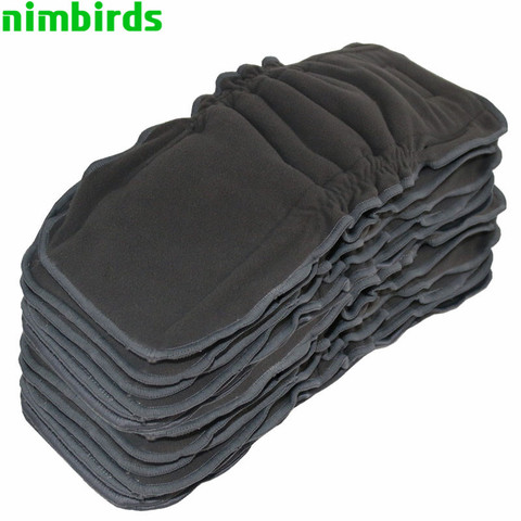 5 PCS Reusable Bamboo Charcoal Insert Baby Cloth Diaper Mat Nappy Inserts Changing Liners 5layer Gussets Bamboo Charcoal Insert ► Photo 1/6