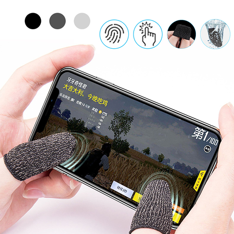 1 Pair L1 R1 Breathable Mobile Game Controller Finger Sleeve Touch Trigger for Fortnite PUBG Mobile Rules of Survival Gatillos ► Photo 1/6