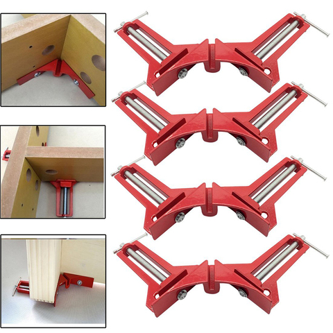4pcs New Multifunction 90 degree Right Angle Clip Picture Frame Corner Clamp 100MM Mitre Clamps Corner Holder Woodworking tool ► Photo 1/6