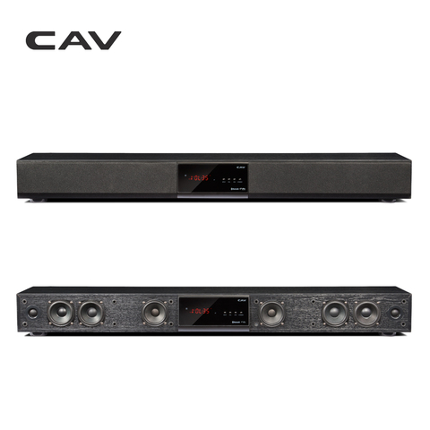 CAV Bluetooth Soundbar 3.1 Channel TV Speaker Wooden Wired Dual Bass Column Sound Bar Home Theater System 10 Speaker Units ► Photo 1/6