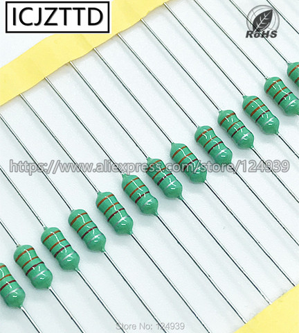 AL 0410 1/2w 0.5W Inductor Color ring inductance 820UH 821K 1MH 102K 1.2MH 122K 1.5MH 152K 2.2MH 222K 3.3MH 332K 4.7MH 472K ► Photo 1/2