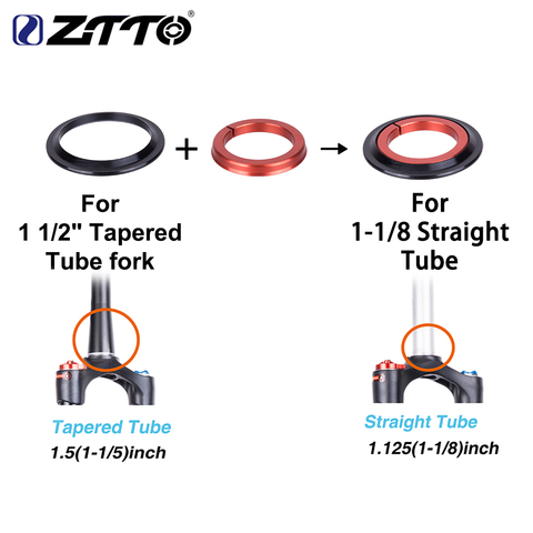ZTTO 4455ST MTB Road Bike Headset 44mm 55mm CNC 1 1/8