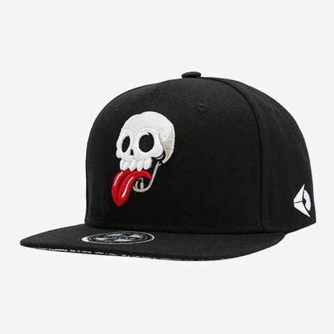 Cap Men Snapback Hat Flat Hip Hop Cap Male Female Embroidery Skull Baseball Cap Hats For Men Club Party Kpop Sun Bone Gorro ► Photo 1/6