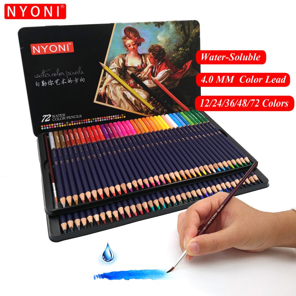 CHENYU 36/48/72 Colored Pencils Professional Watercolor Pencil Drawing  Sketch Colour Pencil For School Student Art Supplies