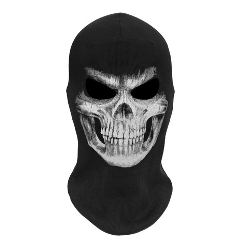 SzBlaZe Brand New Reaper Ghost Skull Skeleton Balaclava Mask Halloween Cosplay Headgear War Game CS Paintball Stocking Mask ► Photo 1/5