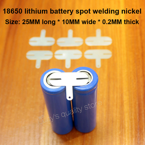 10pcs/lot 2S 18650 Power Lithium Battery Nickel Plated Nickel Plated Spot Welding Nickel Plate T 0.2*25* T-shaped Nickel Plate ► Photo 1/3