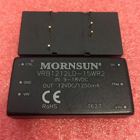 New original MORNSUN DC/DC power supply module VRB1212LD-15WR2 input 9-18V single output 12V 15W 1.25A ► Photo 1/1