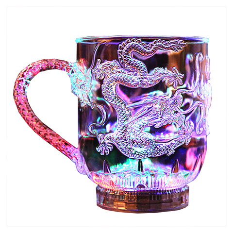 New exotic LED Colorful Flashing Mugs,Dragon Wine Cup,wedding bar celebration props glowing Cup toys ► Photo 1/6