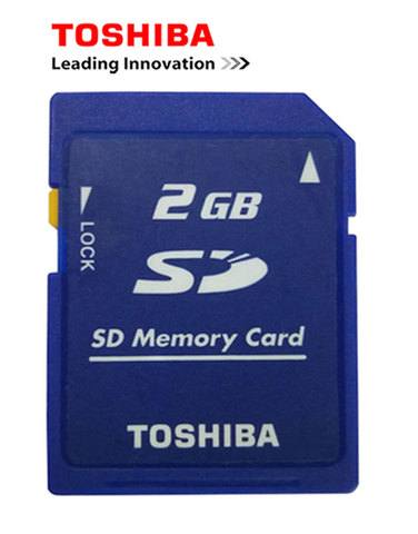 10PCS/Lot Toshiba 2GB Class2 SD Card  Carte SD Memory Card and Sd-card Lock Memoria SD Wholesale Price Cheap Free Shipping ► Photo 1/6