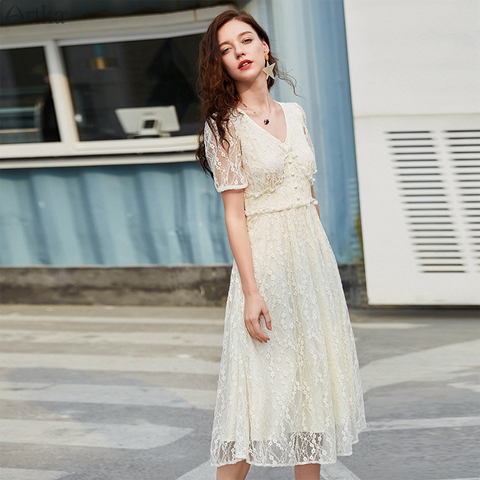 Midi Dresses Aliexpress White Dress ARTKA 2022 Summer Women Dresses Retro V-Neck Dress Elegant Lace Midi Dresses Aliexpress White Dress ARTKA 2022 Summer Women Dresses Retro V-Neck Dress Elegant Lace