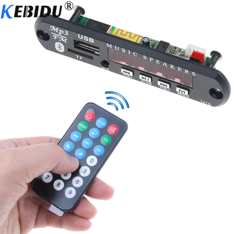 kebidu Wireless Bluetooth DC 5V 12V USB FM TF Radio MP3 Decoder Board Module Audio MP3 Player For Car Remote Music Speaker Phone ► Photo 1/6