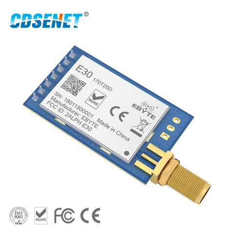 170MHz SI4463 Transceiver rf Module Serial Port Transmitter and Receiver E30-170T20D Long Distance IOT Circuit vhf Module ► Photo 1/4