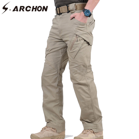 New Fashion 6 Pocket Cargo Pants Men Casual Outdoor Cotton Pants Straight  Loose Baggy Trousers Male Clothing - Casual Pants - AliExpress