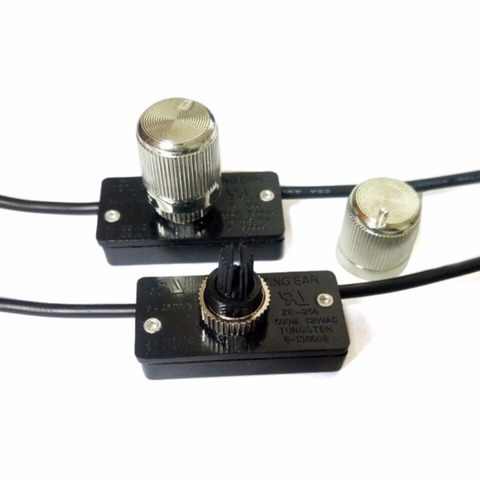 Durable Brass Light Dimmer Switch 120 Volt 500W Knob Dimmer Switch Brightness Adjustable Rotary Switch For ZE-256 Zing Ear ► Photo 1/3
