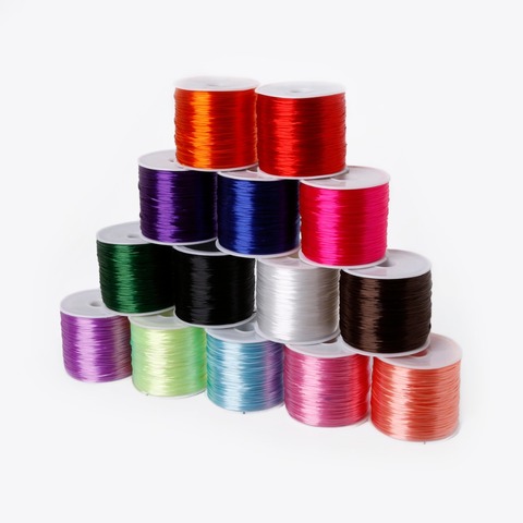 50M/roll  0.7mm Elastic Round Crystal Line Thread Nylon Rubber Stretchy Cord Wire For Jewelry Making Beading Bracelet 14 Colors ► Photo 1/6